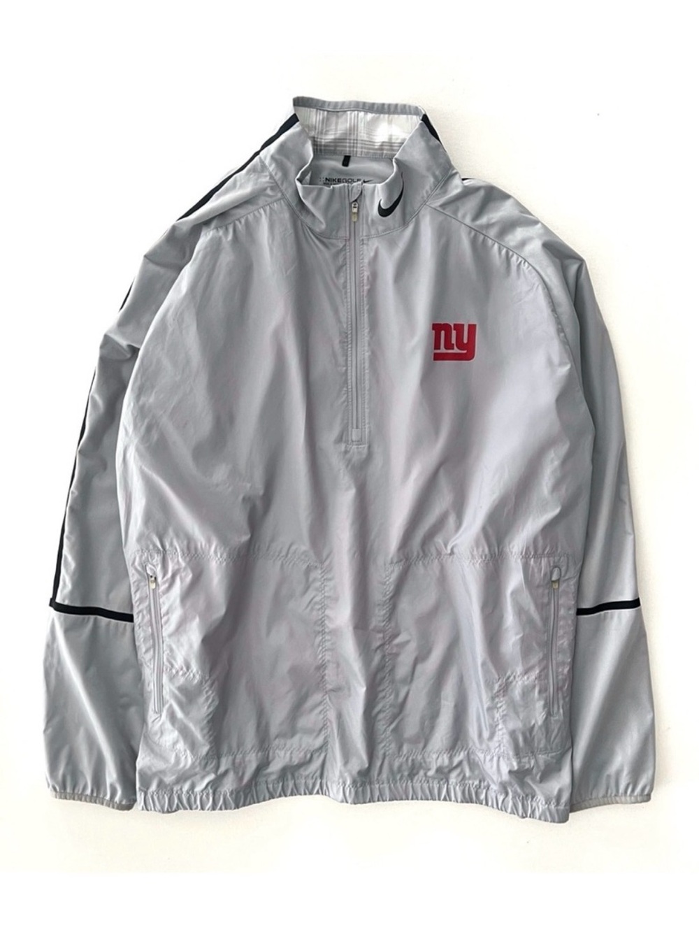 Nike Golf NY Giants Windbreaker Pullover Jacket in Grey Size XXL